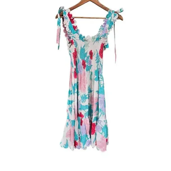 Ephemera Bow Tie Mini Dress Size 6 - Picture 4 of 6